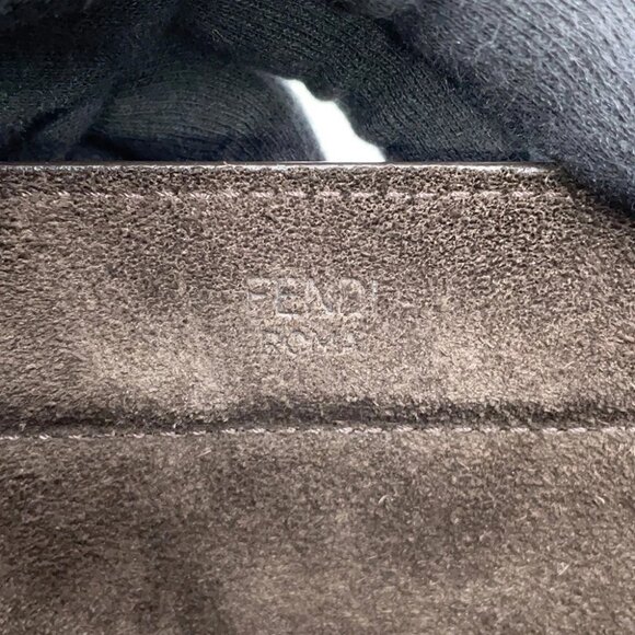 FENDI Flip Medium Tote Size Medium Leather Brown/Black - Picture 14 of 16